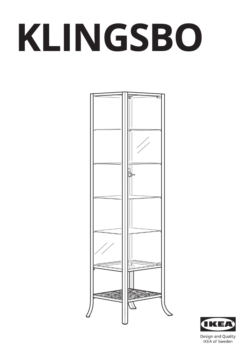Page 1 de la notice Manuel utilisateur Ikea KLINGSBO 601.285.62