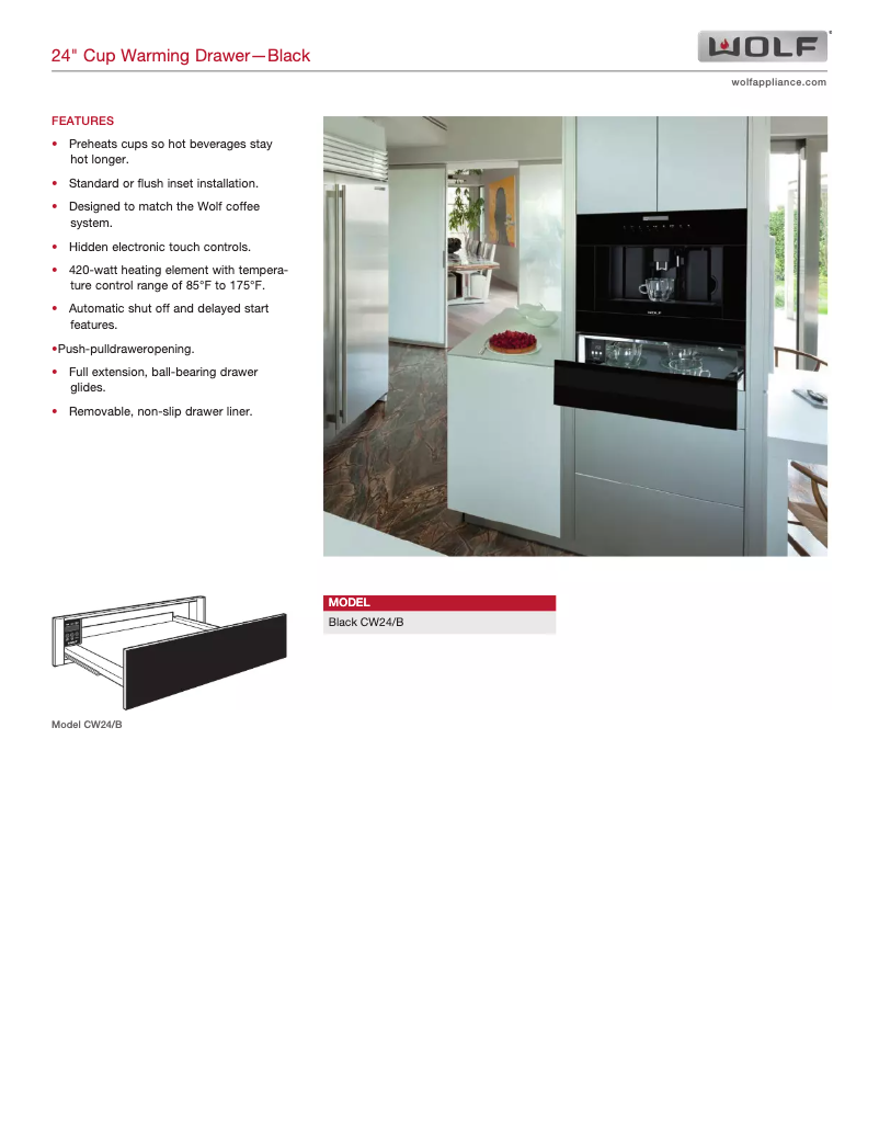 Image de la première page du manuel de l'appareil CW24/B