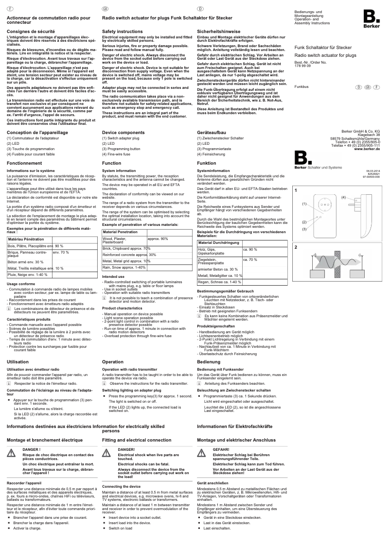 Image de la première page du manuel de l'appareil 1789909
