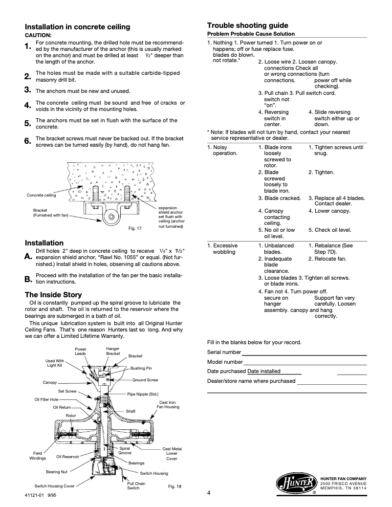 First page image of the manual for 23852