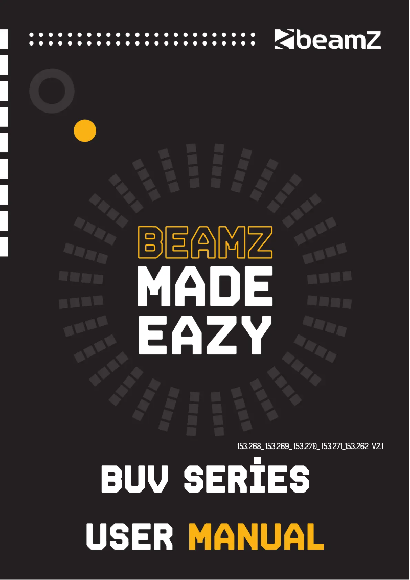 Page n°1 - Manuel utilisateur BeamZ BUV183