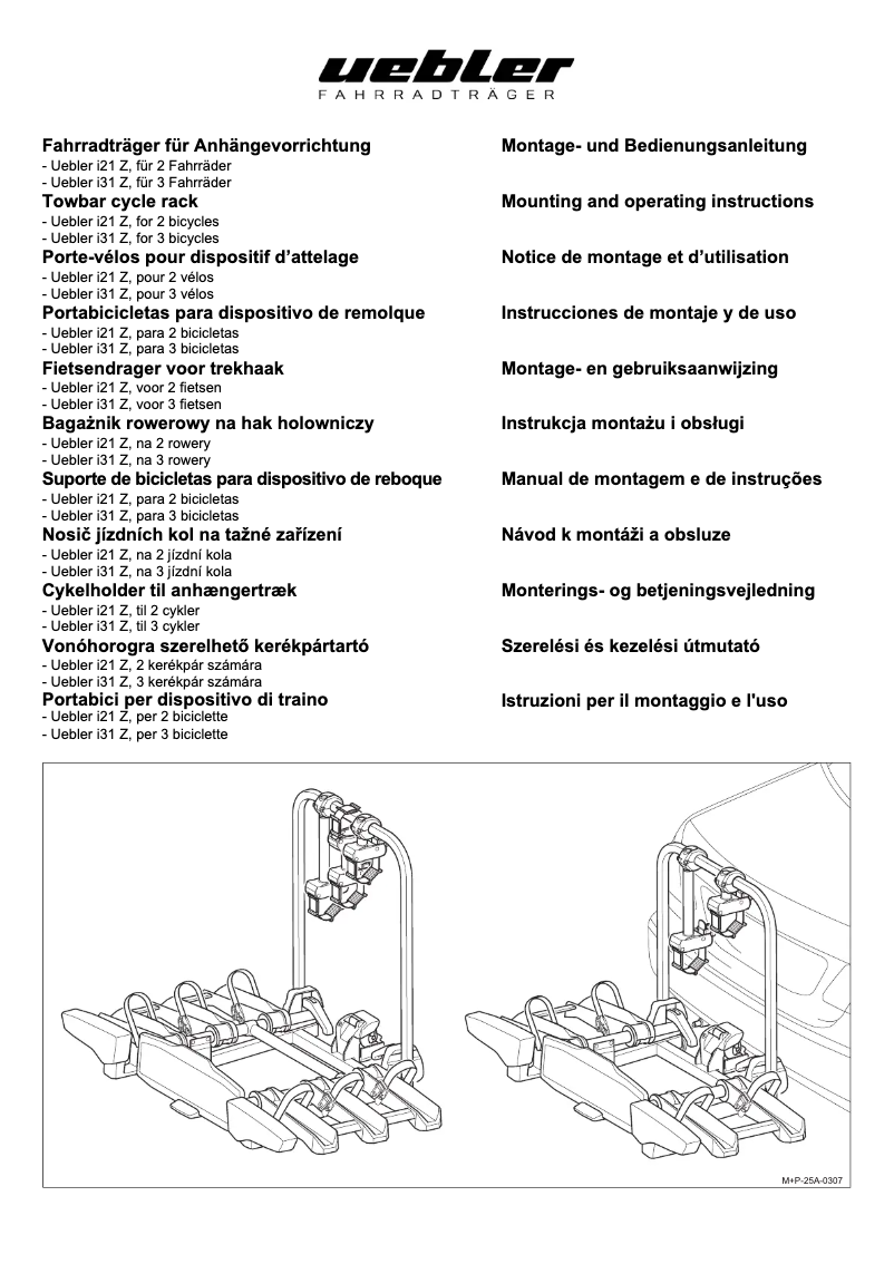 Page n°1 - Manuel utilisateur Uebler i21 Z60-DC