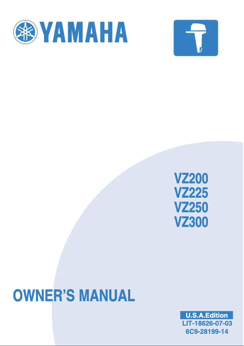 Page n°1 - Manuel utilisateur Yamaha VZ300