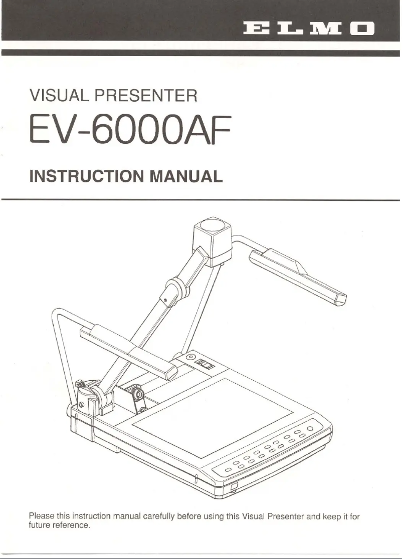 Image de la première page du manuel de l'appareil EV-6000AF