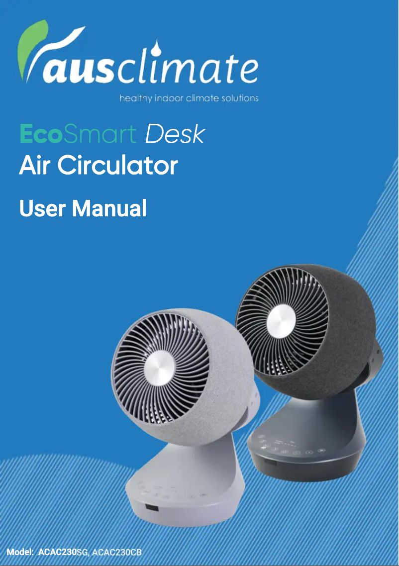 Página 1 del manual Manual de usuario Ausclimate EcoSmart ACAC230SG