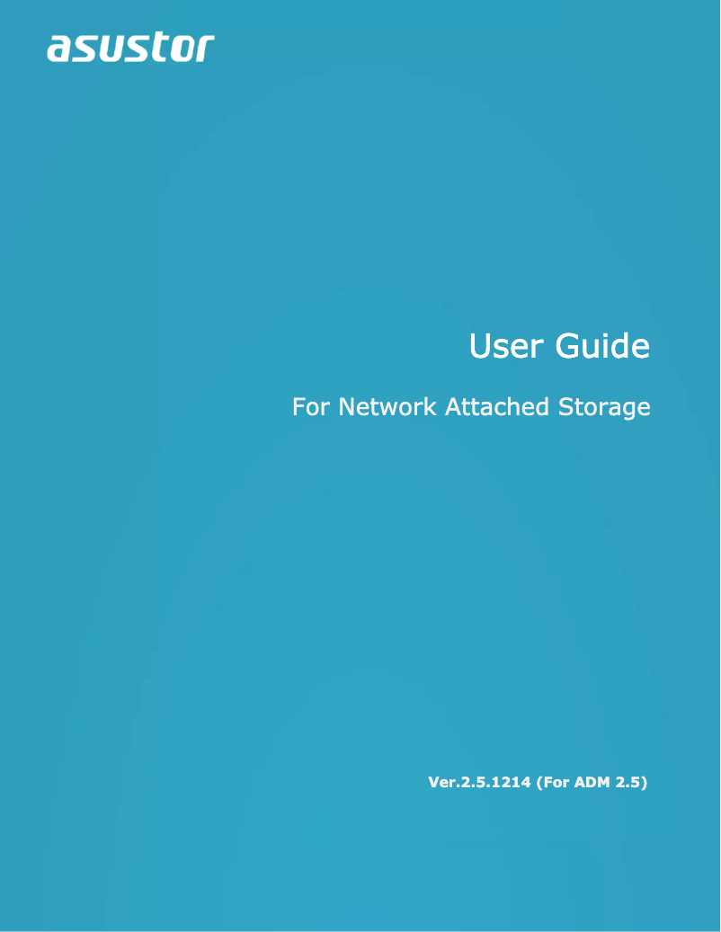 Página 1 del manual Manual de usuario Asustor AS3104T