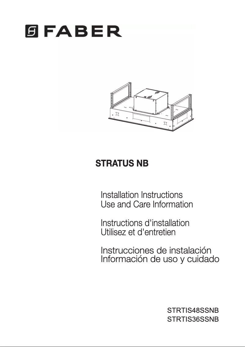 Page n°1 - Guide d'installation Faber STRTIS48SSNB
