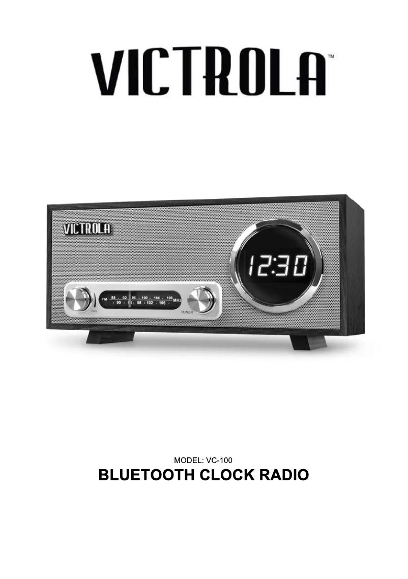 Page n°1 - Manuel utilisateur Victrola VTA-65