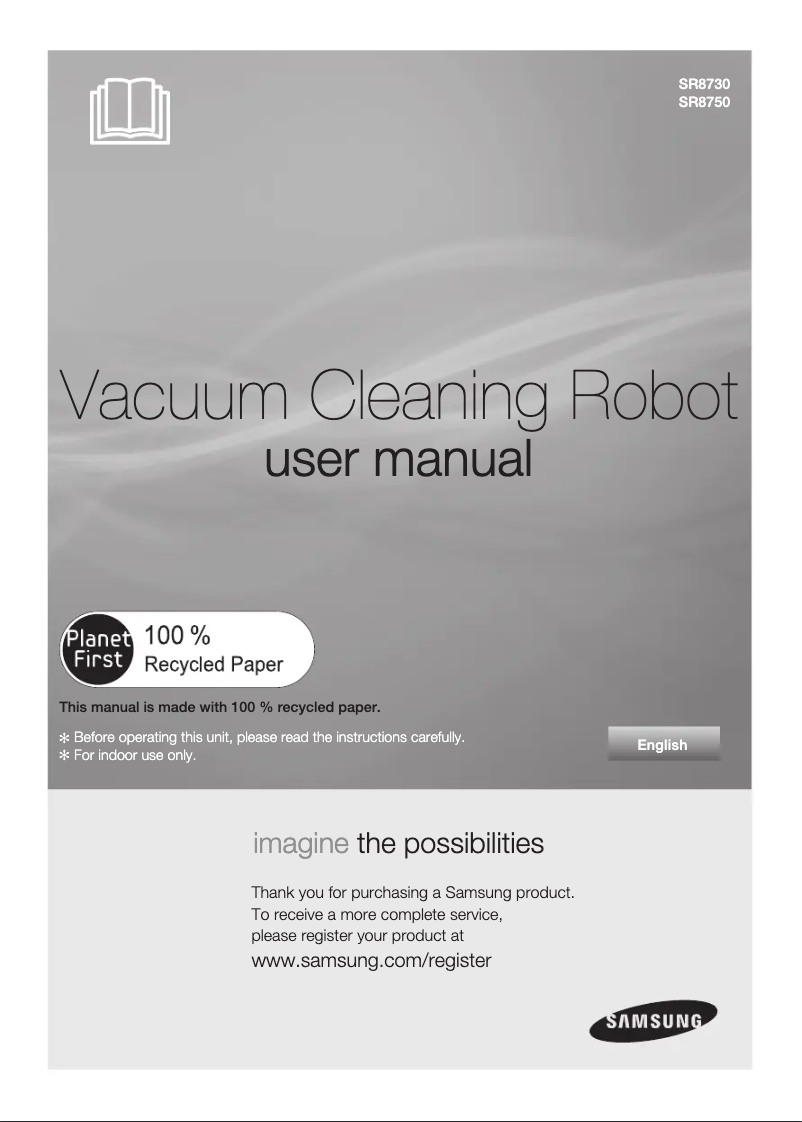 Image de la première page du manuel de l'appareil SR8730