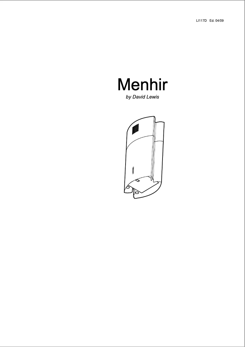 Page n°1 - Manuel utilisateur Elica Menhir H Soft IX/A