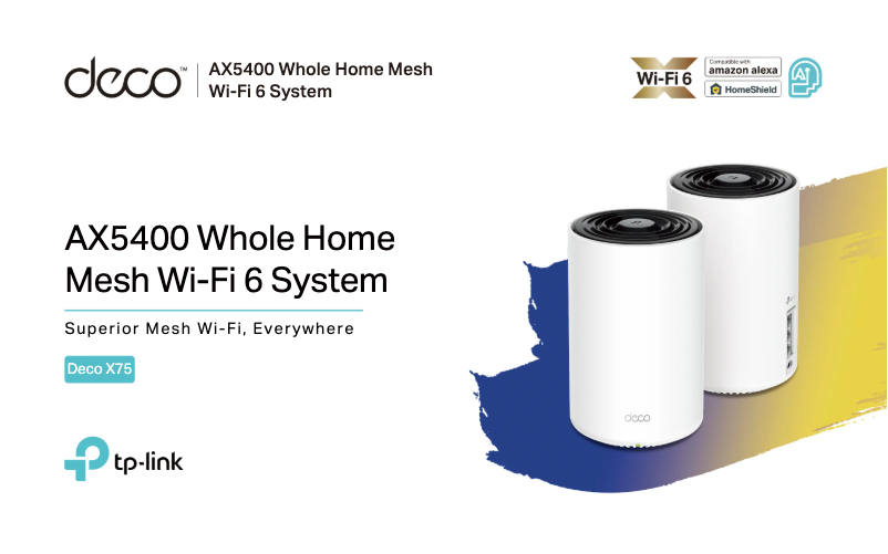 Image de la première page du manuel de l'appareil Deco X75