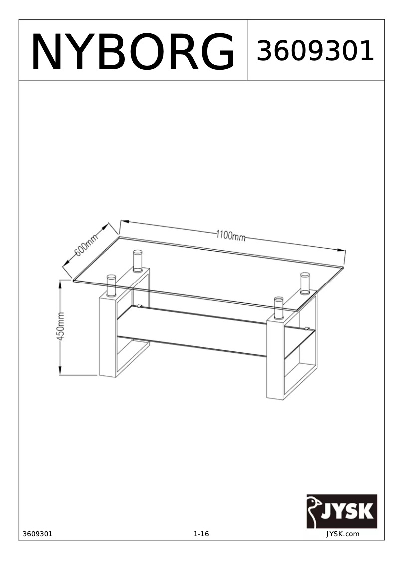 Página 1 del manual Manual de usuario JYSK Nyborg