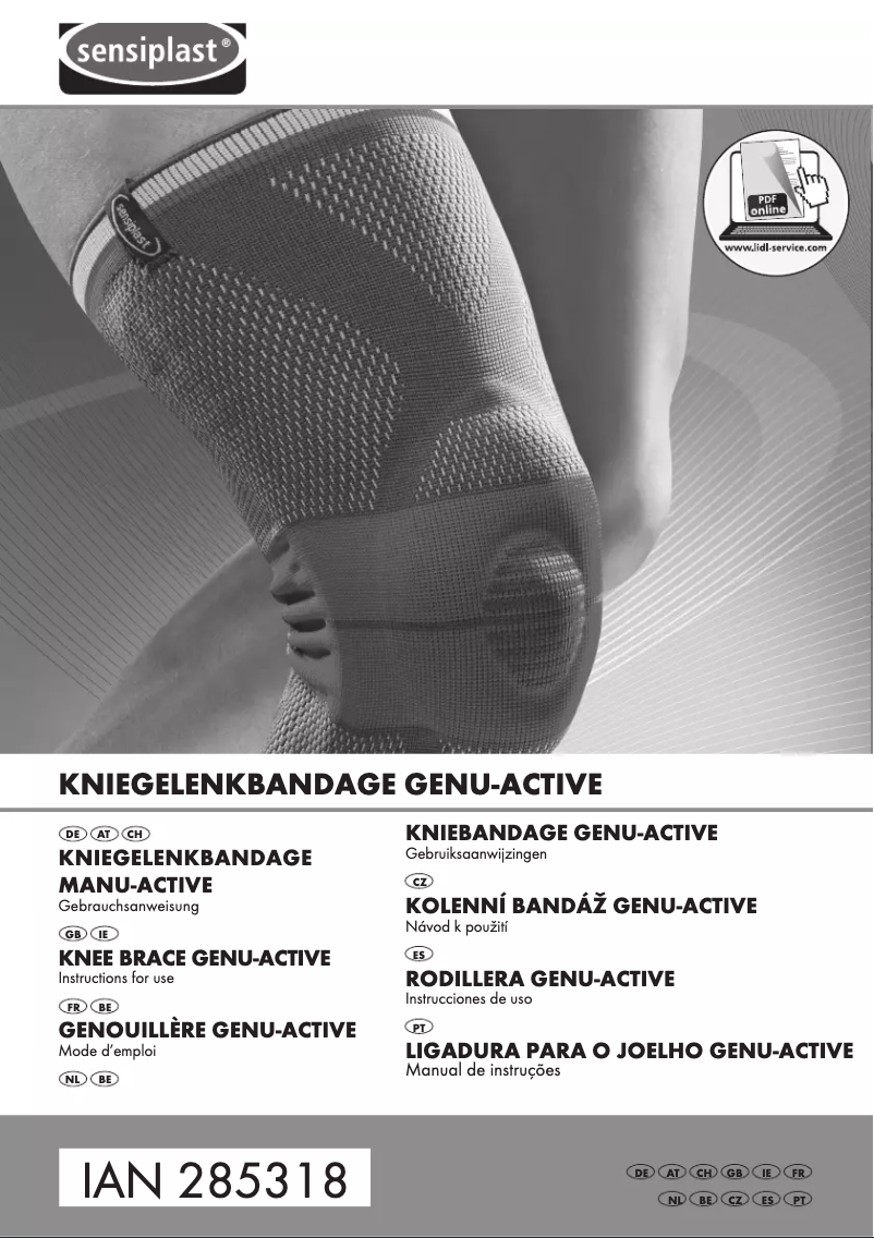Page n°1 - Manuel utilisateur Sensiplast IAN 285318