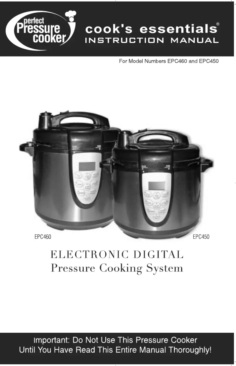 Image de la première page du manuel de l'appareil EPC450