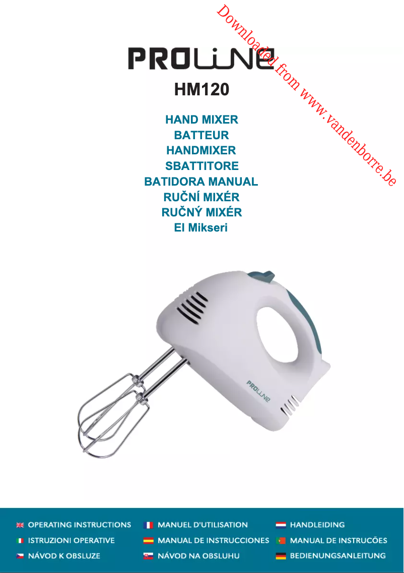 Image de la première page du manuel de l'appareil HM120