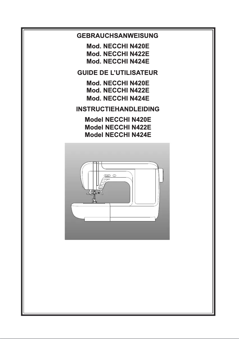 Image de la première page du manuel de l'appareil N 422 E