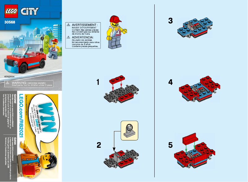 Page 1 de la notice Manuel utilisateur Lego City 30568