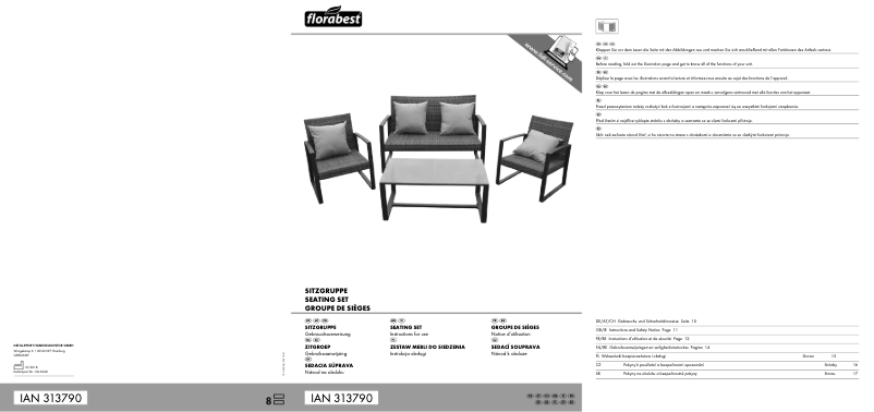 Page 1 de la notice Manuel utilisateur Florabest IAN 313790