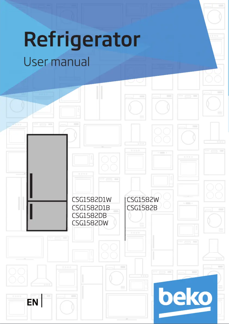 Page n°1 - Manuel utilisateur Beko CSG1582