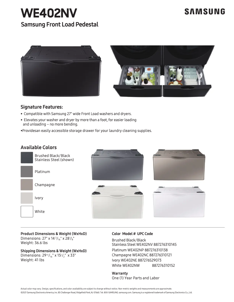 Image de la première page du manuel de l'appareil WE402NP