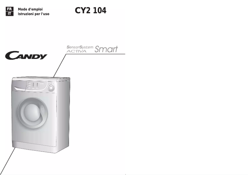 Page n°1 - Manuel utilisateur Candy CY1 084-16S