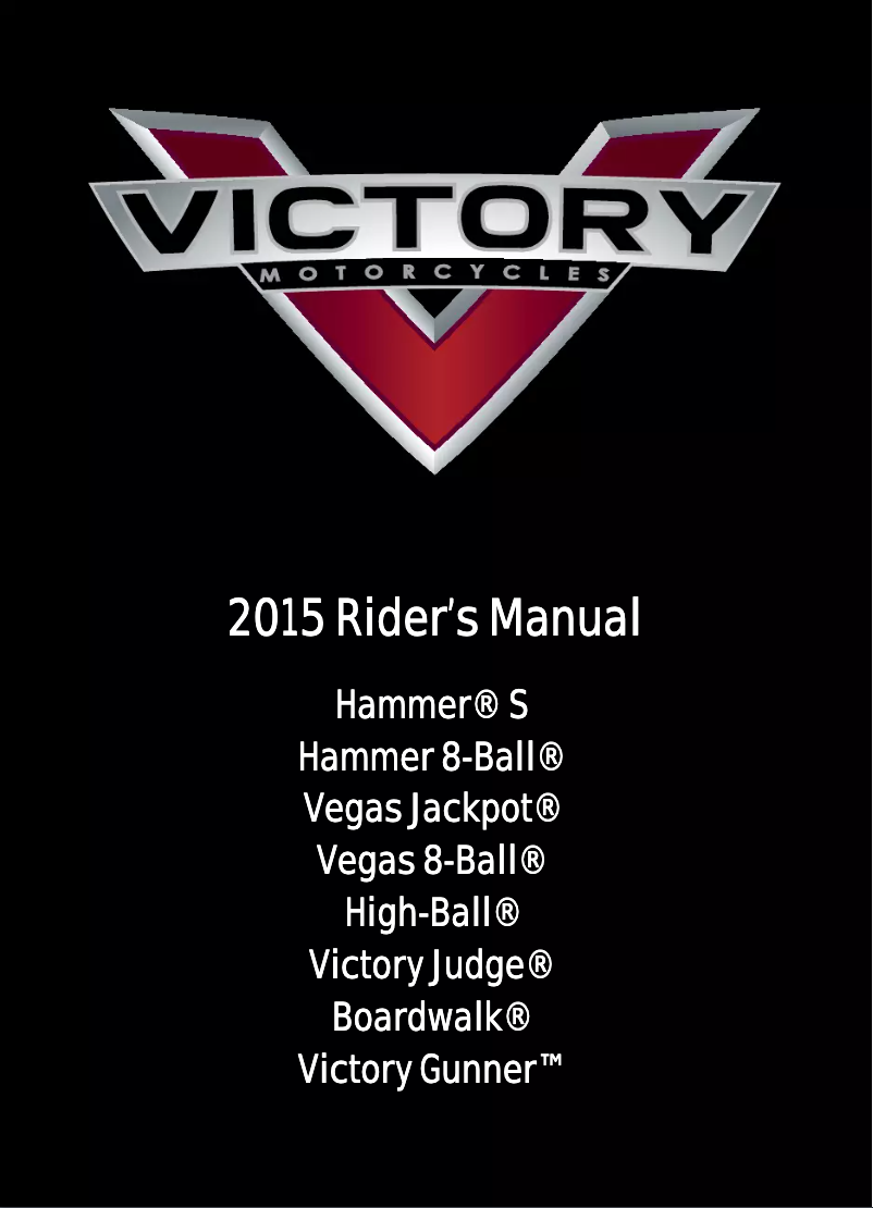 Page n°1 - Manuel utilisateur Victory Vegas Jackpot (2015)