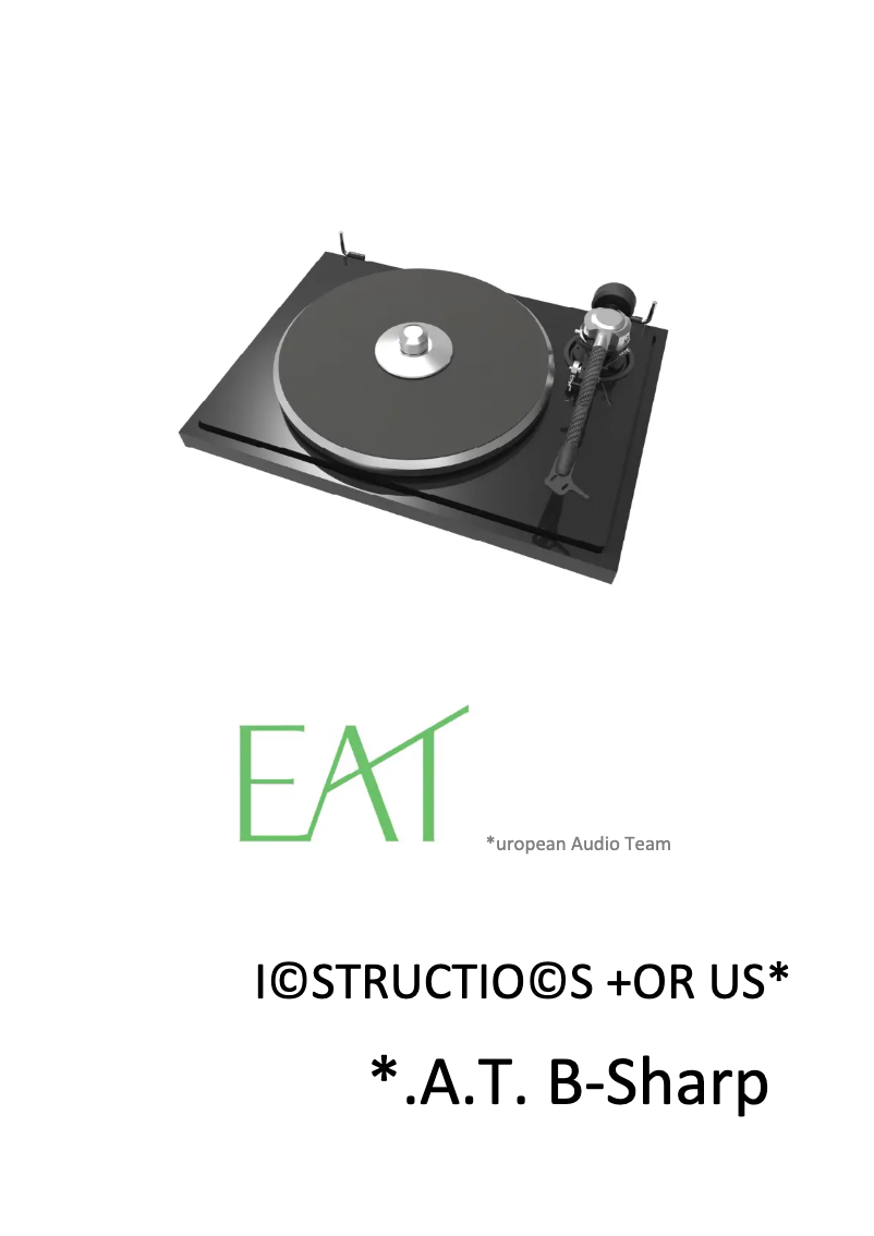 Page n°1 - Manuel utilisateur EAT B-Sharp
