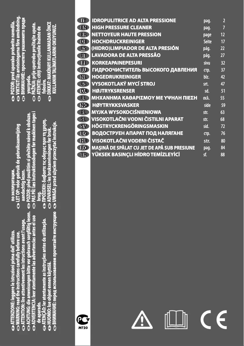 Page 1 de la notice Manuel utilisateur Lavorwash Tormenta 28