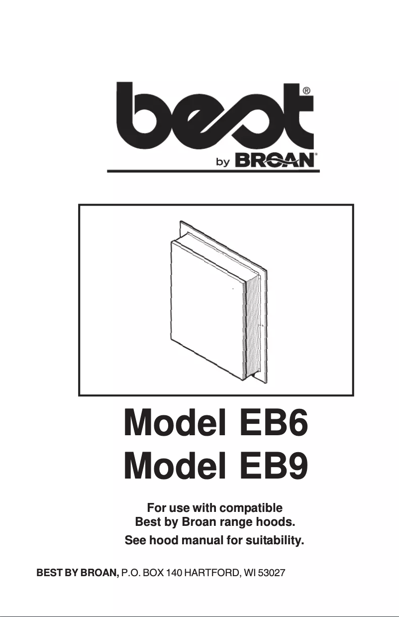 Page n°1 - Guide d'installation Best EB9
