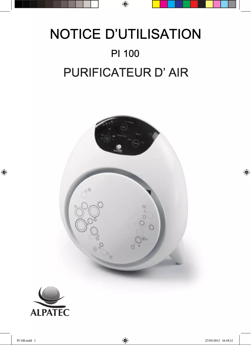 Página 1 del manual Manual de usuario Alpatec PI 100