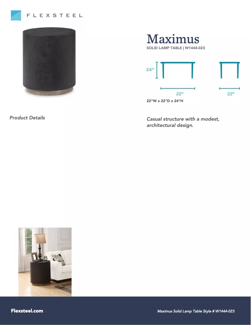 Page 1 de la notice Manuel utilisateur Flexsteel Maximus W1444-023