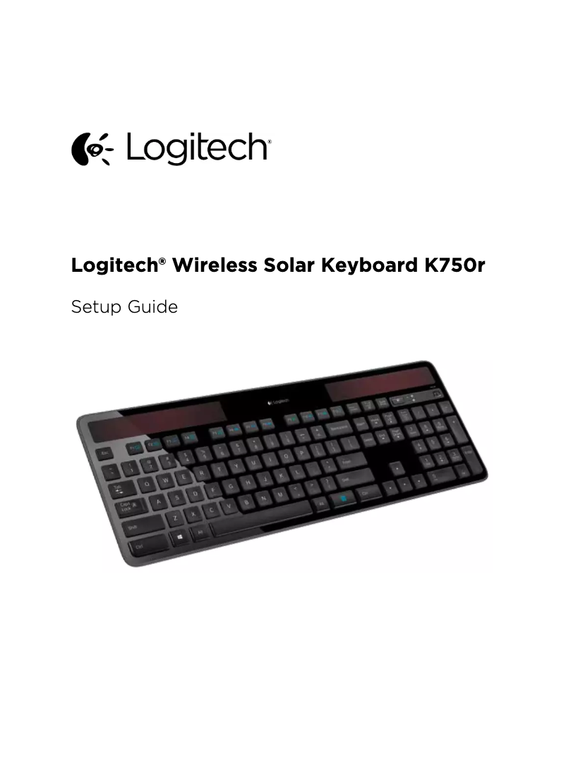 Page n°1 - Manuel utilisateur Logitech K750r