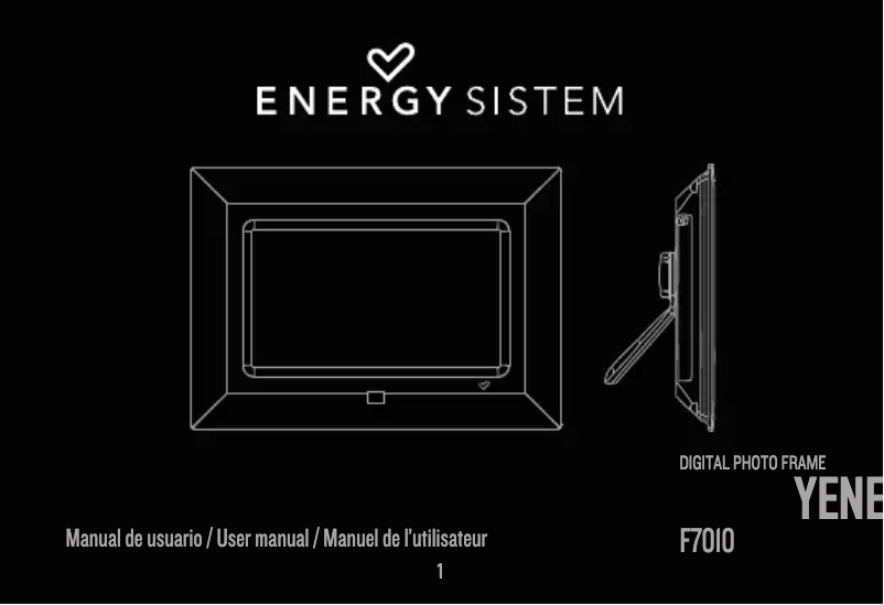 Image de la première page du manuel de l'appareil Energy F7010