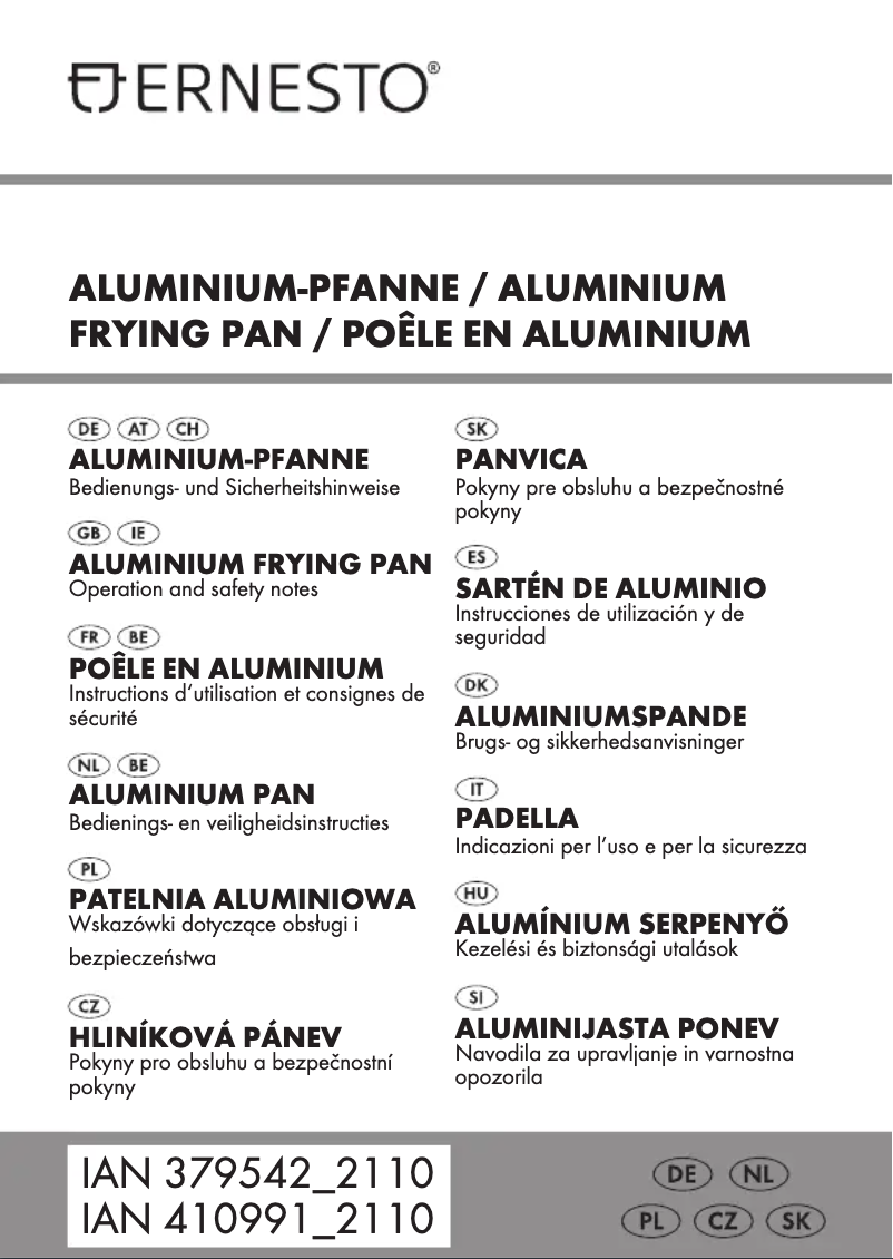 Page n°1 - Manuel utilisateur Ernesto HG09119A