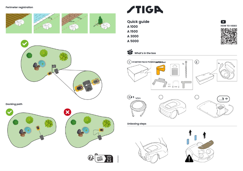 Page n°1 - Guide de démarrage rapide Stiga A 5000