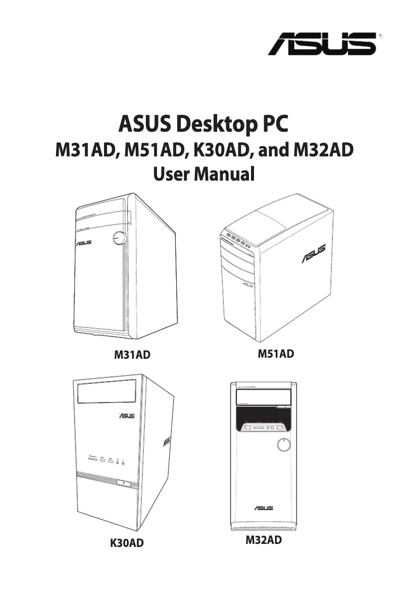 Page n°1 - Manuel utilisateur Asus M32AD-US025S