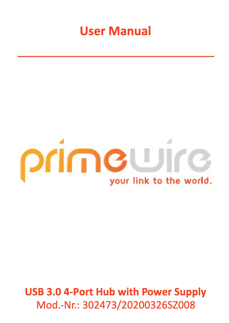 Page 1 de la notice Manuel utilisateur Primewire 302473