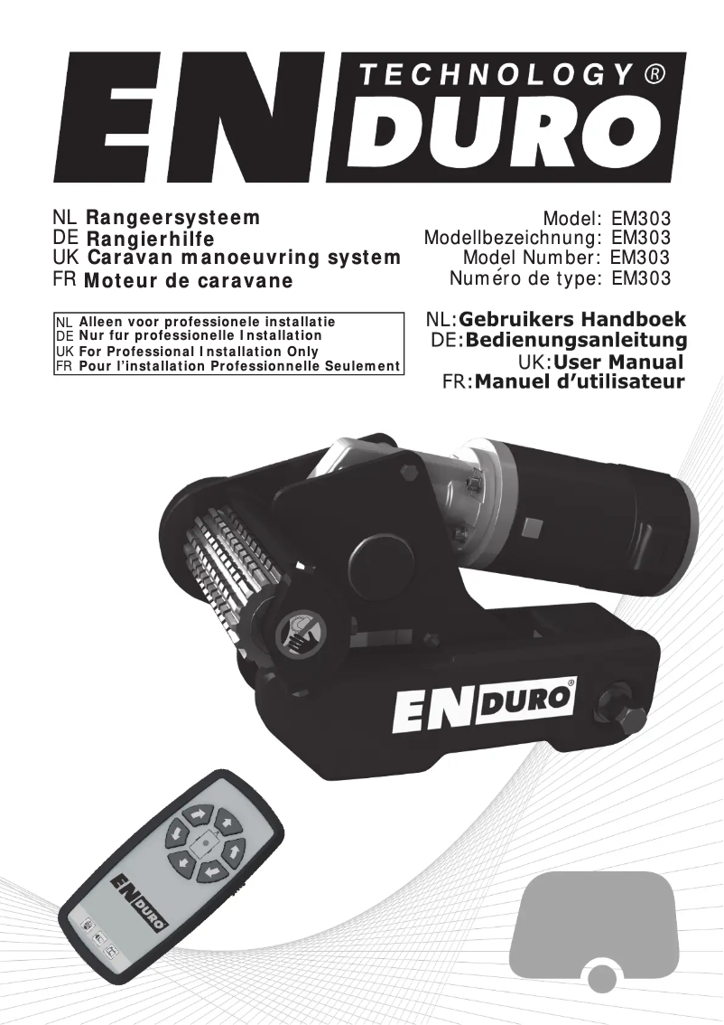 Page 1 de la notice Manuel utilisateur Enduro EM303