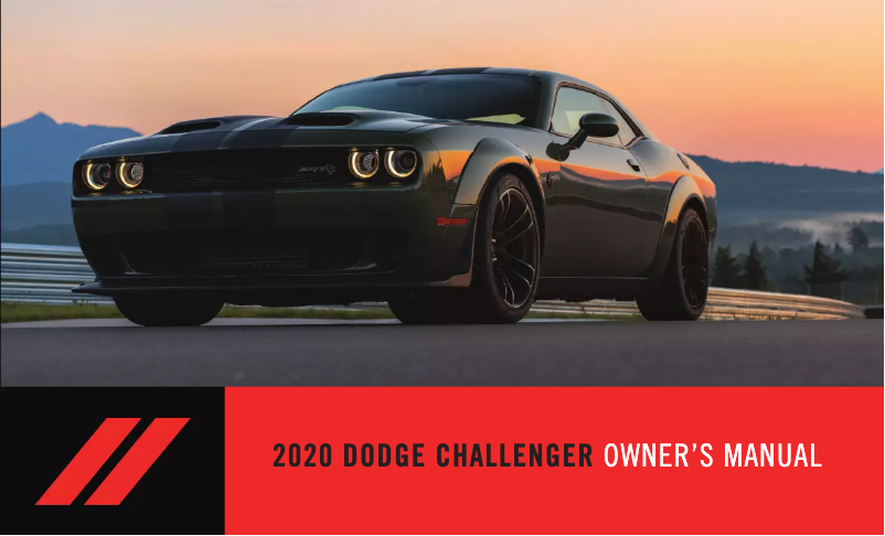 Página 1 del manual Manual de usuario Dodge Challenger (2020)