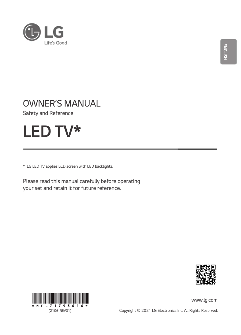 Image de la première page du manuel de l'appareil 65QNED91VPA