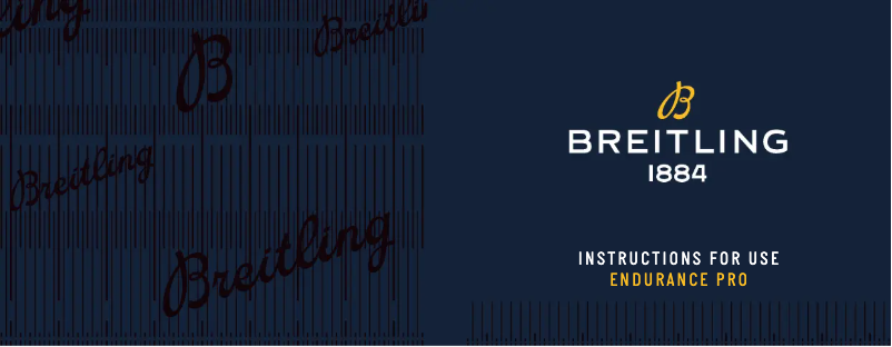Page n°1 - Manuel utilisateur Breitling Endurance Pro 38