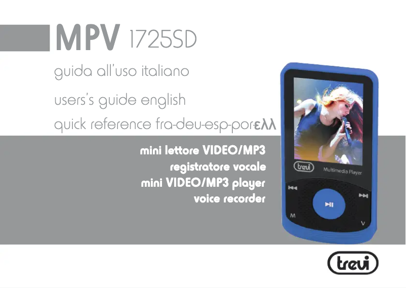 Image de la première page du manuel de l'appareil MPV 1725 SD