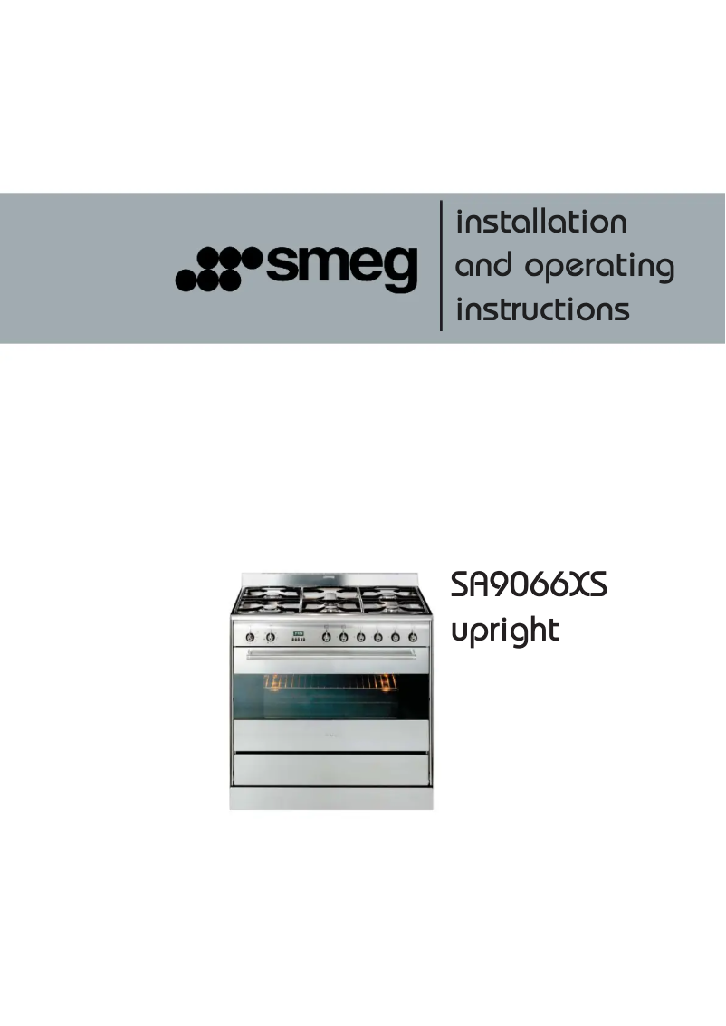 Page n°1 - Manuel utilisateur Smeg SA9066XS