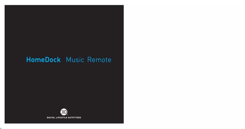 Image de la première page du manuel de l'appareil HomeDock