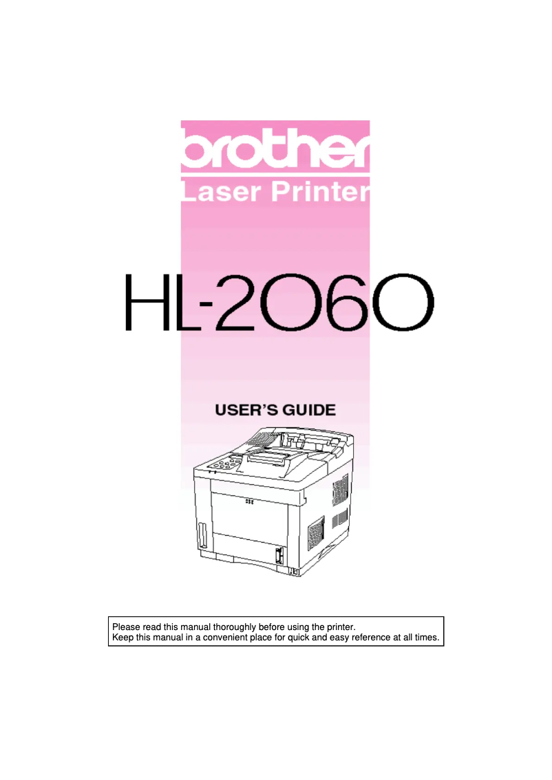 Página 1 del manual Manual de usuario Brother HL-2060