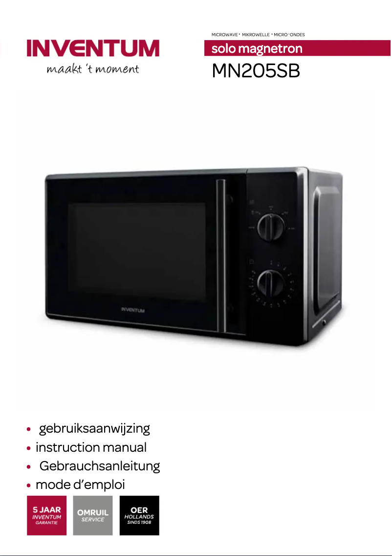 Image de la première page du manuel de l'appareil MN205SB