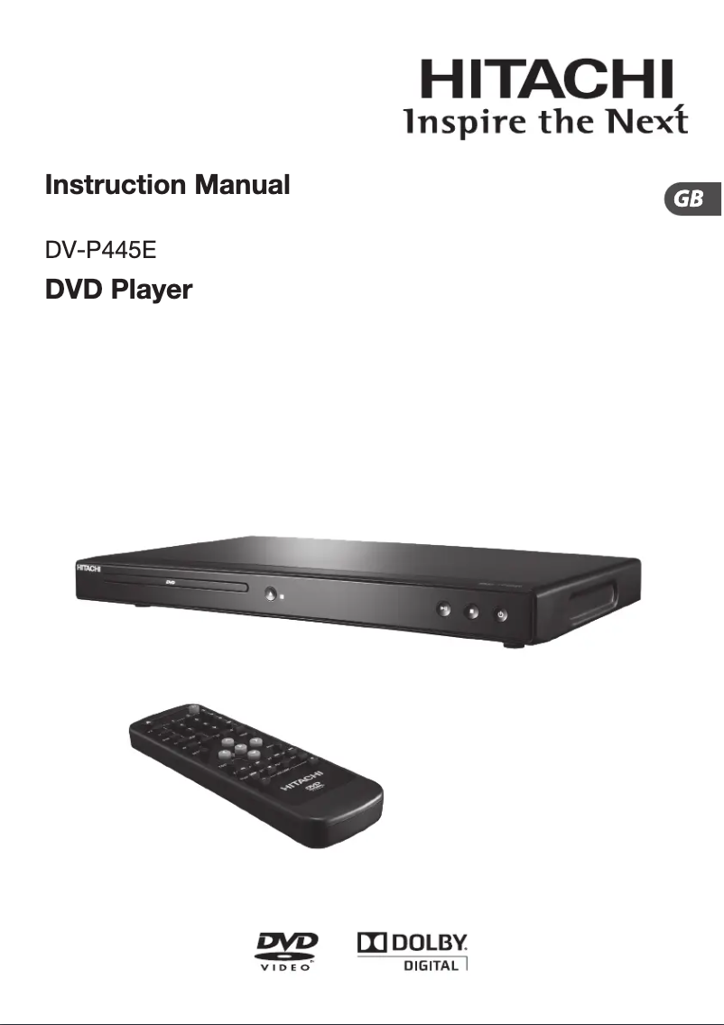 Page 1 de la notice Manuel utilisateur Hitachi DVP445E