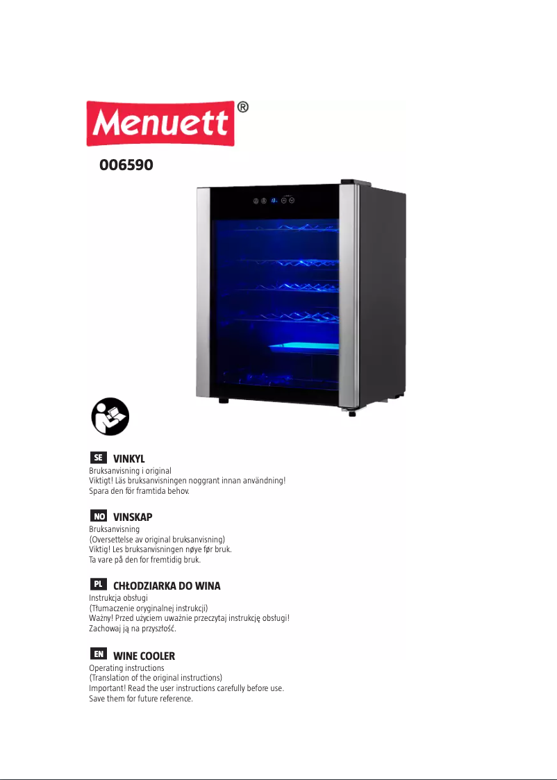 Page n°1 - Manuel utilisateur Menuett 006590
