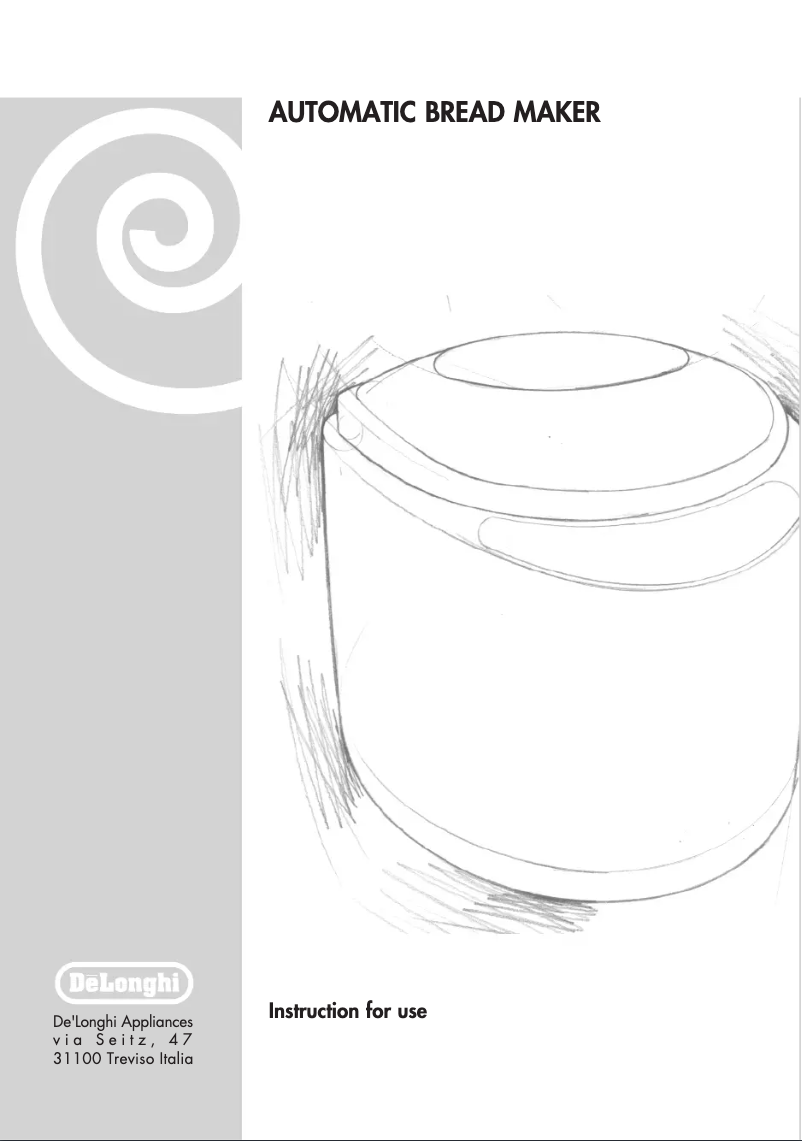 Page 1 de la notice Manuel utilisateur DeLonghi BDM 1200 S