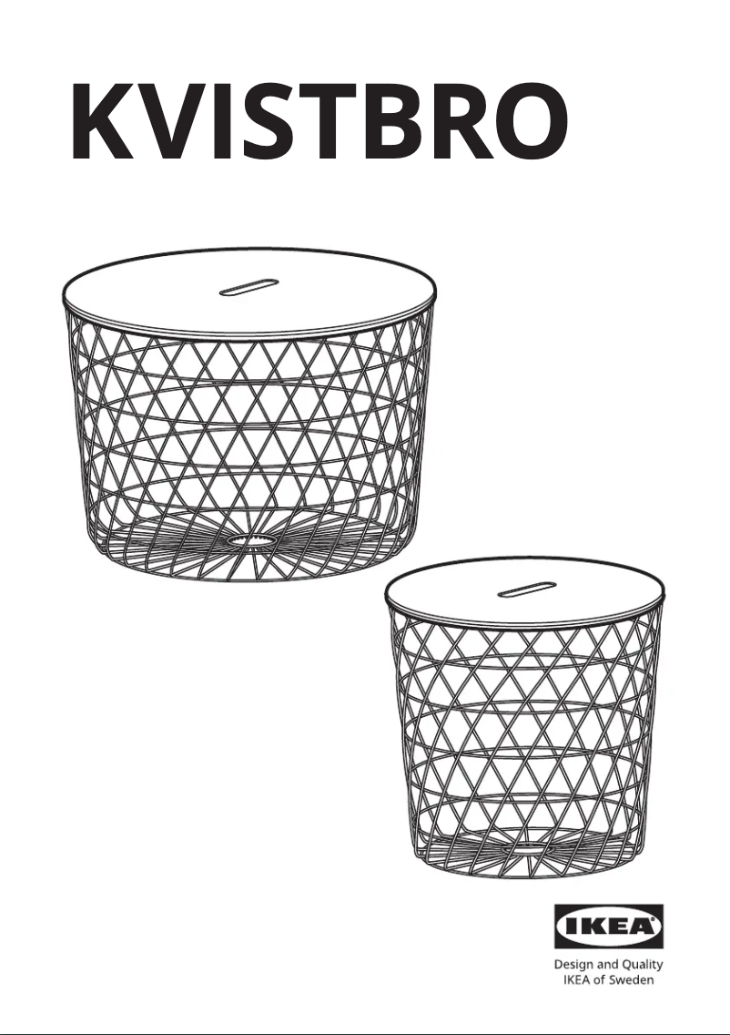 Page 1 de la notice Manuel utilisateur Ikea KVISTBRO 005.468.21